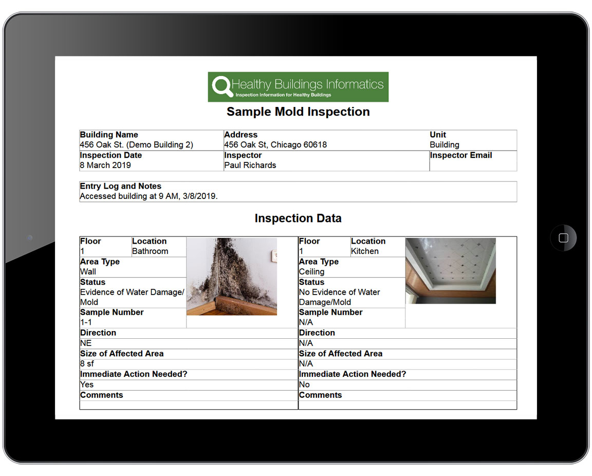 HBI Inspection report
