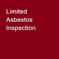 Limited asbestos inspection of one homogeneous area by an Illinois Department of Public Health licensed asbestos building inspector.